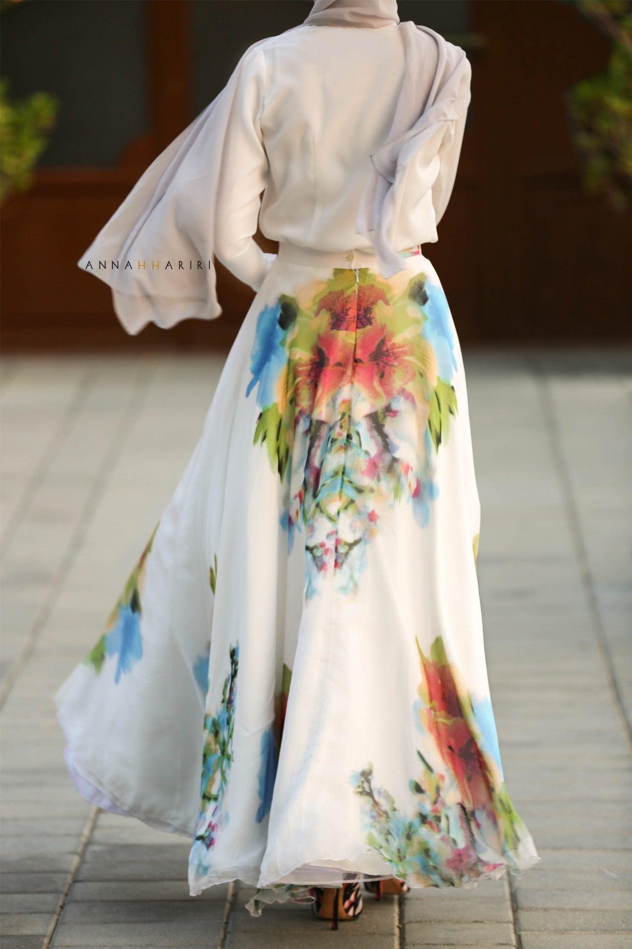SILK FLOWER Skirt - ANNAH HARIRI