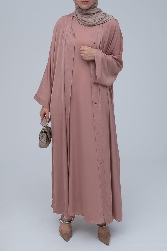 Slip sleeveless dress for Lovenia open front abaya - ANNAH HARIRI