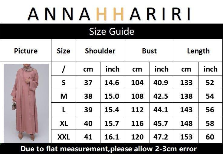 Slip sleeveless dress for Lovenia open front abaya - ANNAH HARIRI
