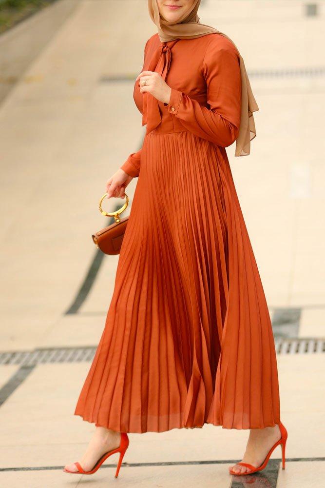 Solid Pleats dress - ANNAH HARIRI