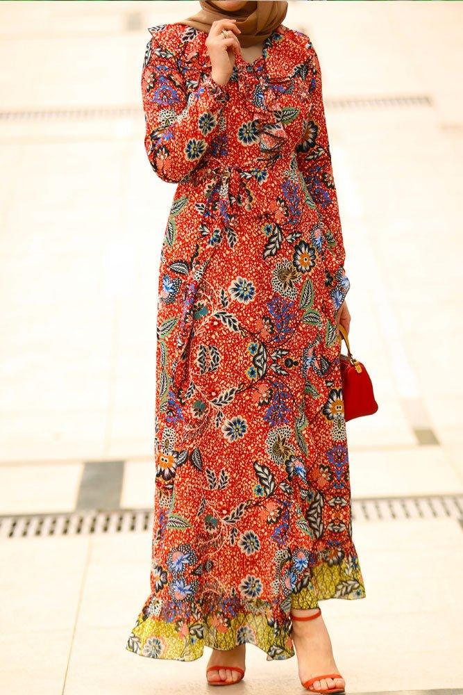 Splash Modest Dress - ANNAH HARIRI