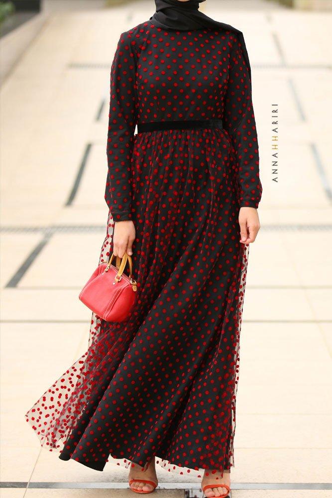 Tulle Red Dress - ANNAH HARIRI