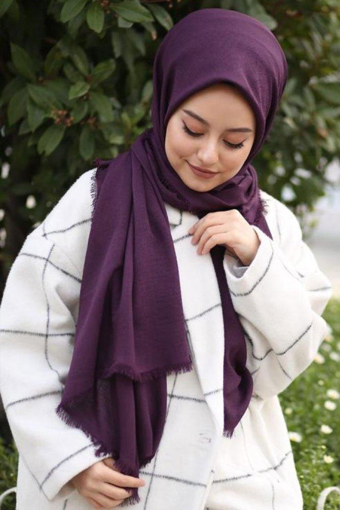 Warm Faded Violet scarf - ANNAH HARIRI