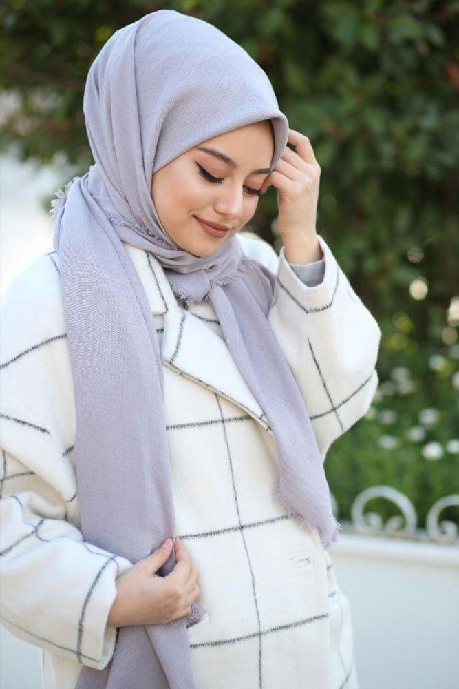 Warm Grey scarf - ANNAH HARIRI