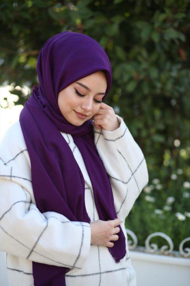 Warm Violet scarf - ANNAH HARIRI