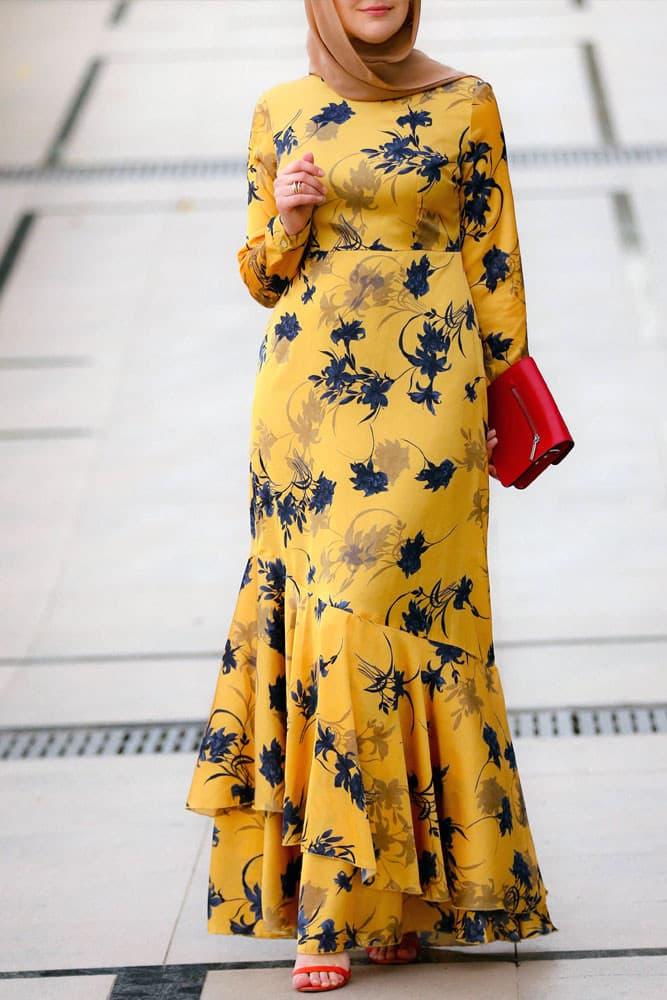 Yellow Shadow Dress - ANNAH HARIRI
